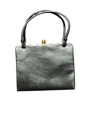 Koret vintage Black Leather Top-Handle Women's Bag